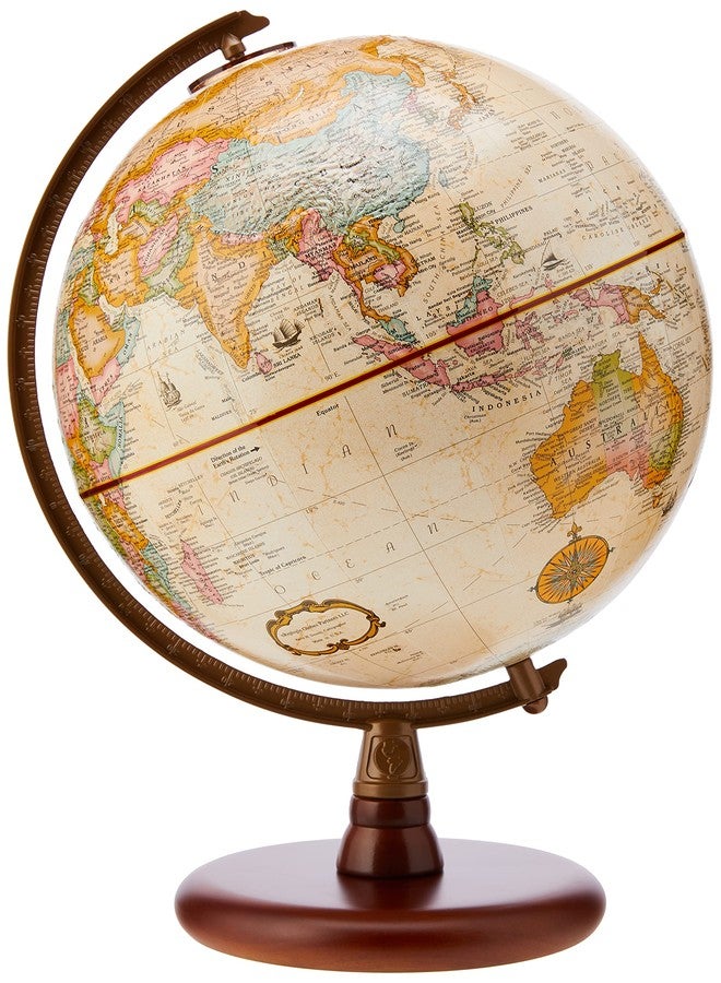 Replogle Globes Quincy Globe, Antique English, 9-Inch Diameter - Image 1